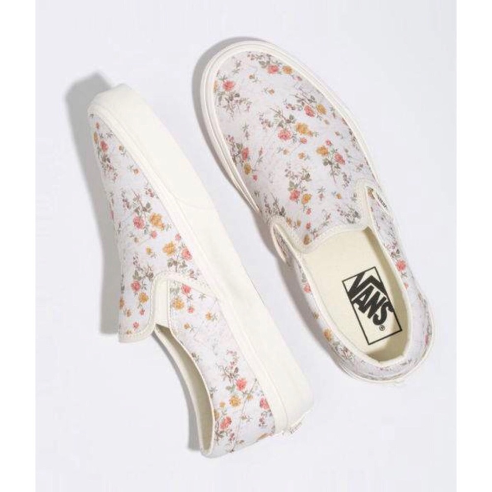 Vans | Vintage Slip-On Floral & Marshmallow